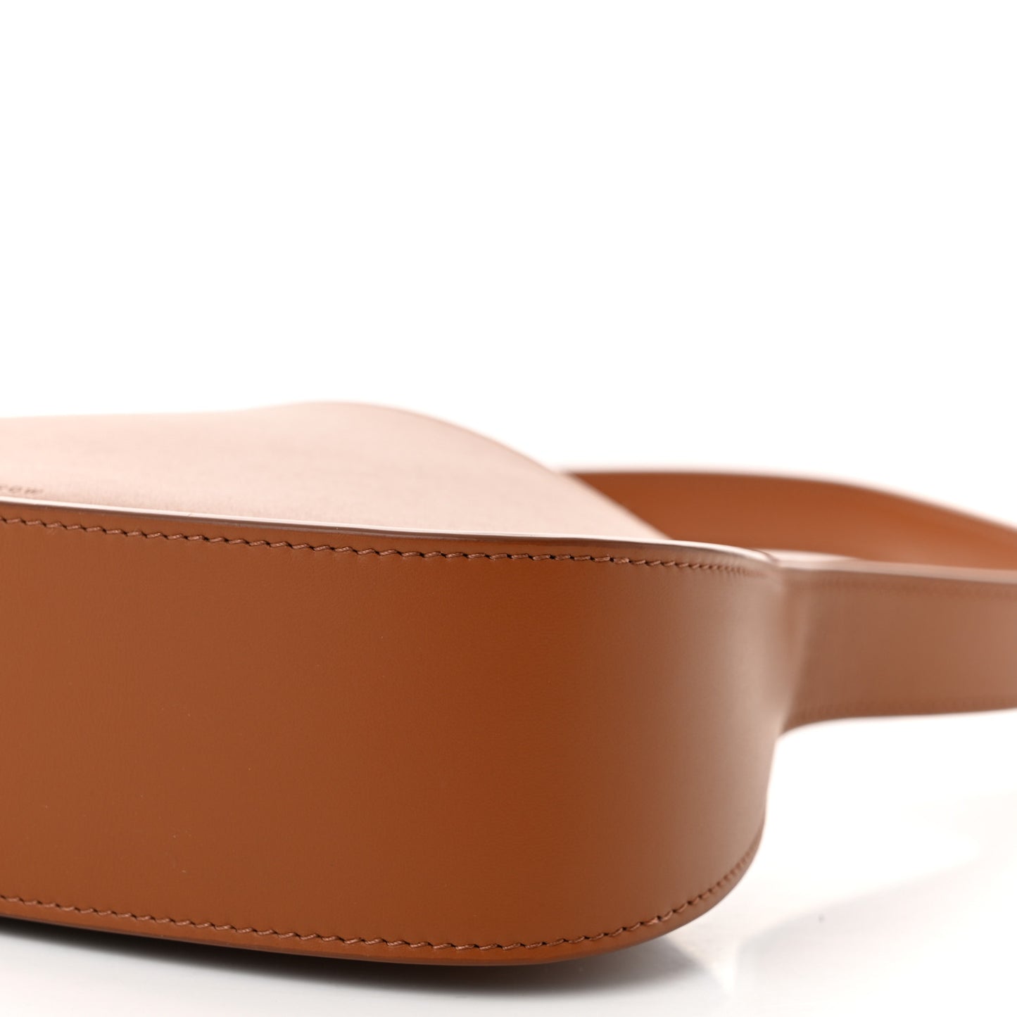 Smooth Calfskin Half Moon Shoulder Bag Acorn