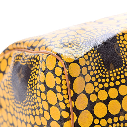 Louis Vuitton Monogram Kusama Town Speedy 30 Yellow 9 of 15