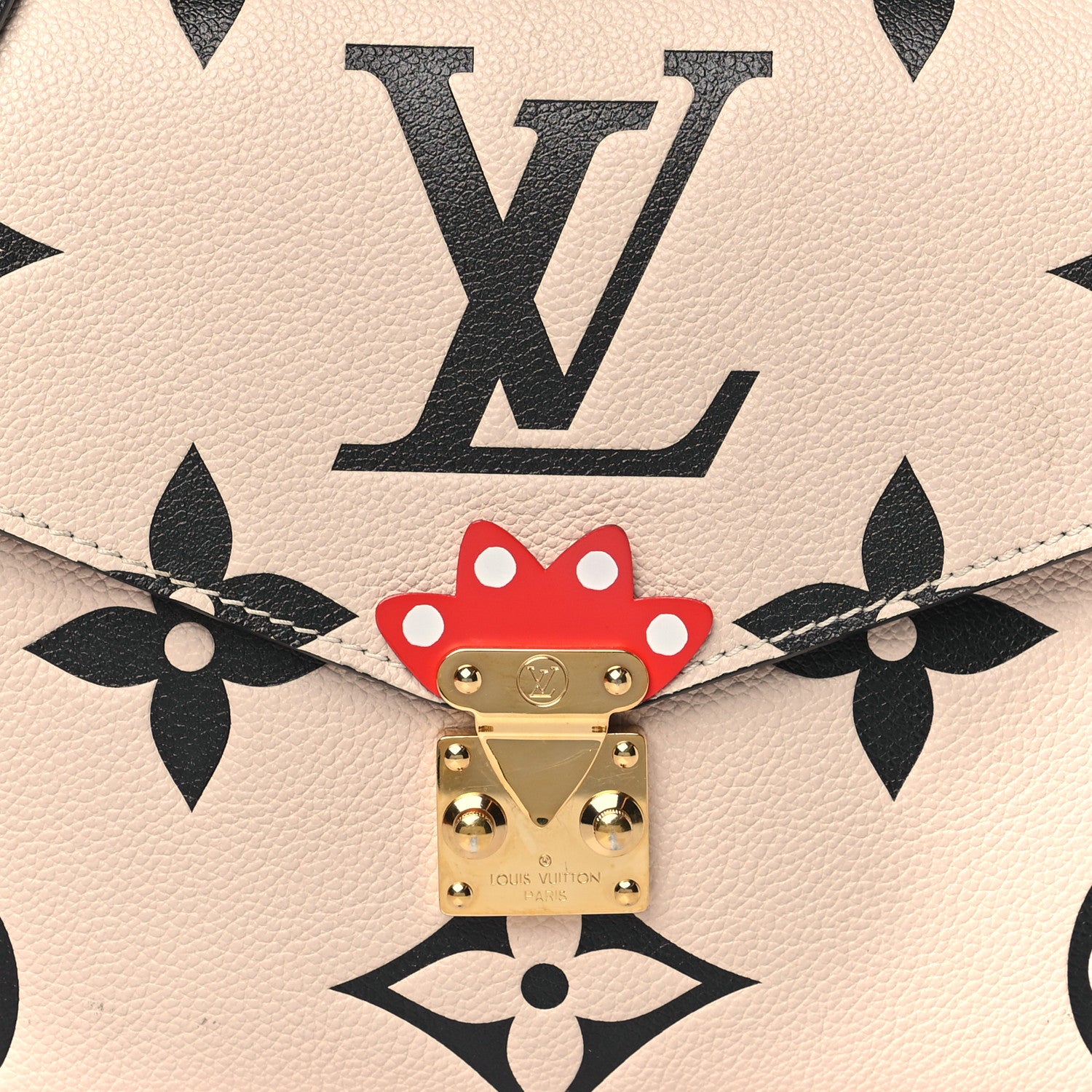 Louis Vuitton Empreinte Monogram Giant Crafty Pochette Metis Creme Black 7 of 10