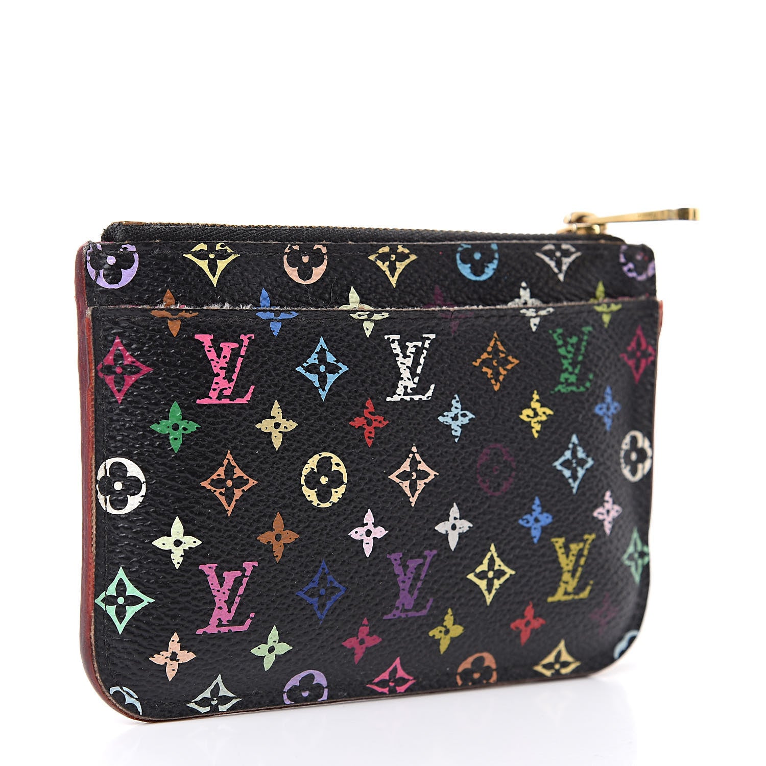Louis Vuitton Monogram Multicolor Key Pouch Black Grenade 3 of 13