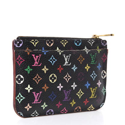 Louis Vuitton Monogram Multicolor Key Pouch Black Grenade 3 of 13