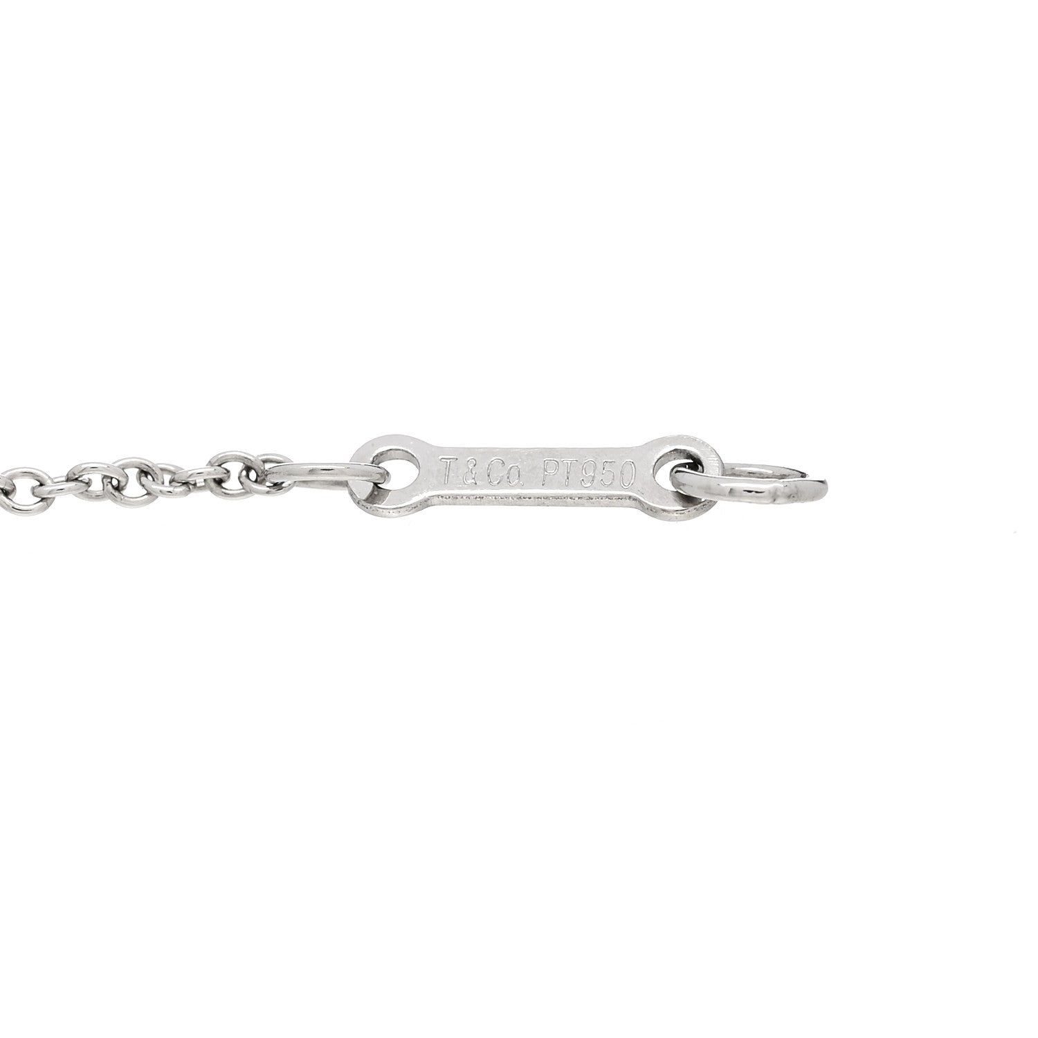 Tiffany Platinum Diamond .08ct Elsa Peretti Diamonds by the Yard Bracelet 3 of 5
