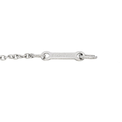Tiffany Platinum Diamond .08ct Elsa Peretti Diamonds by the Yard Bracelet 3 of 5
