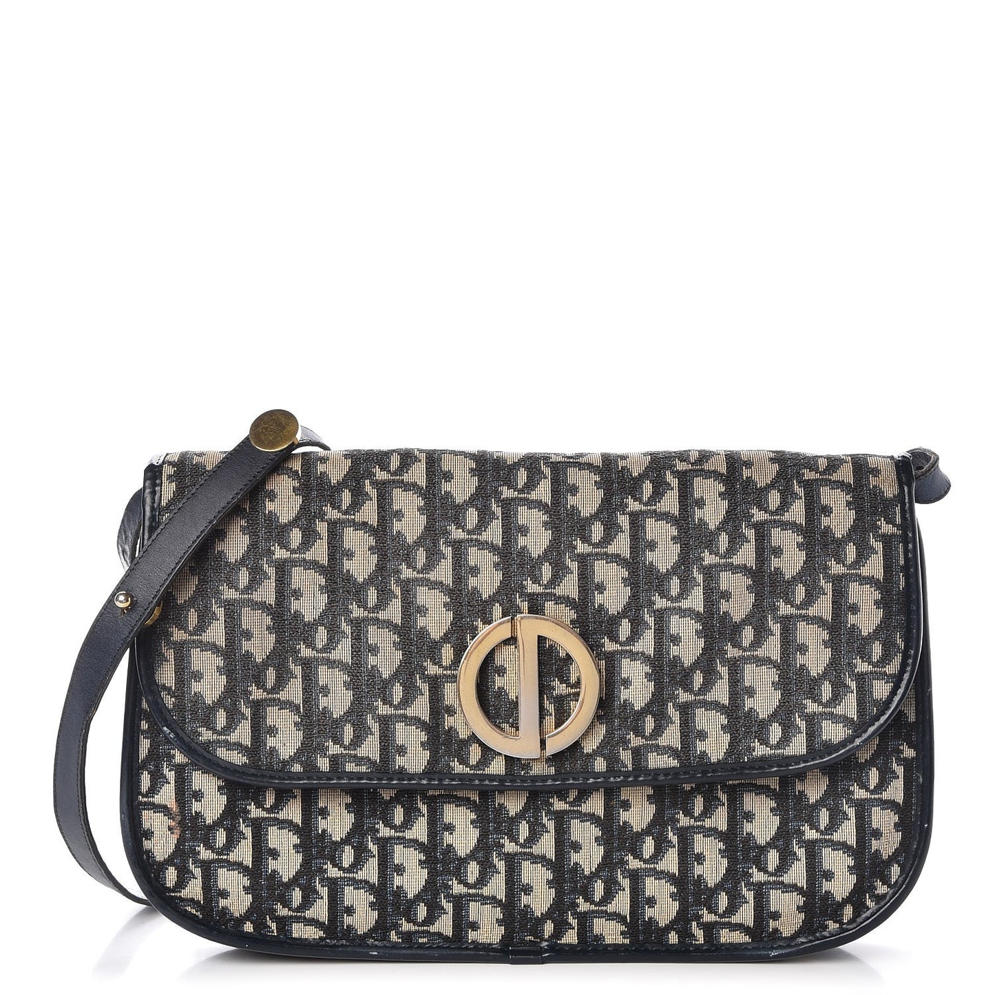 Monogram Flap Navy Blue