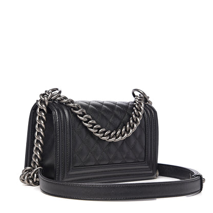 Chanel Caviar Quilted Small Boy Flap Black 2 of 11