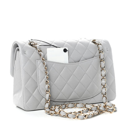 Chanel Caviar Quilted Small Double Flap Grey 3 of 11
