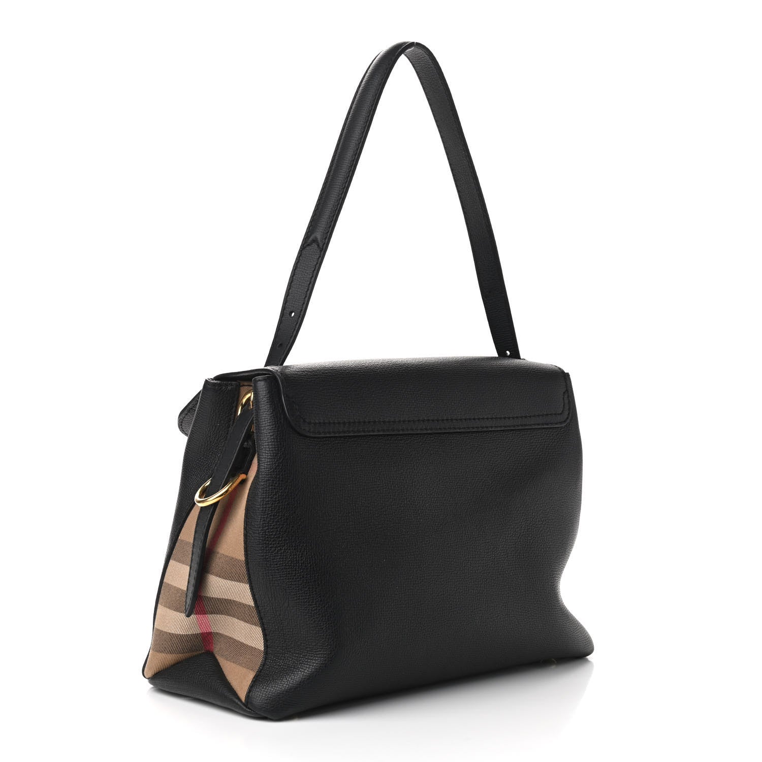 Burberry Derby Calfskin House Check Medium Camberley Black 3 of 12