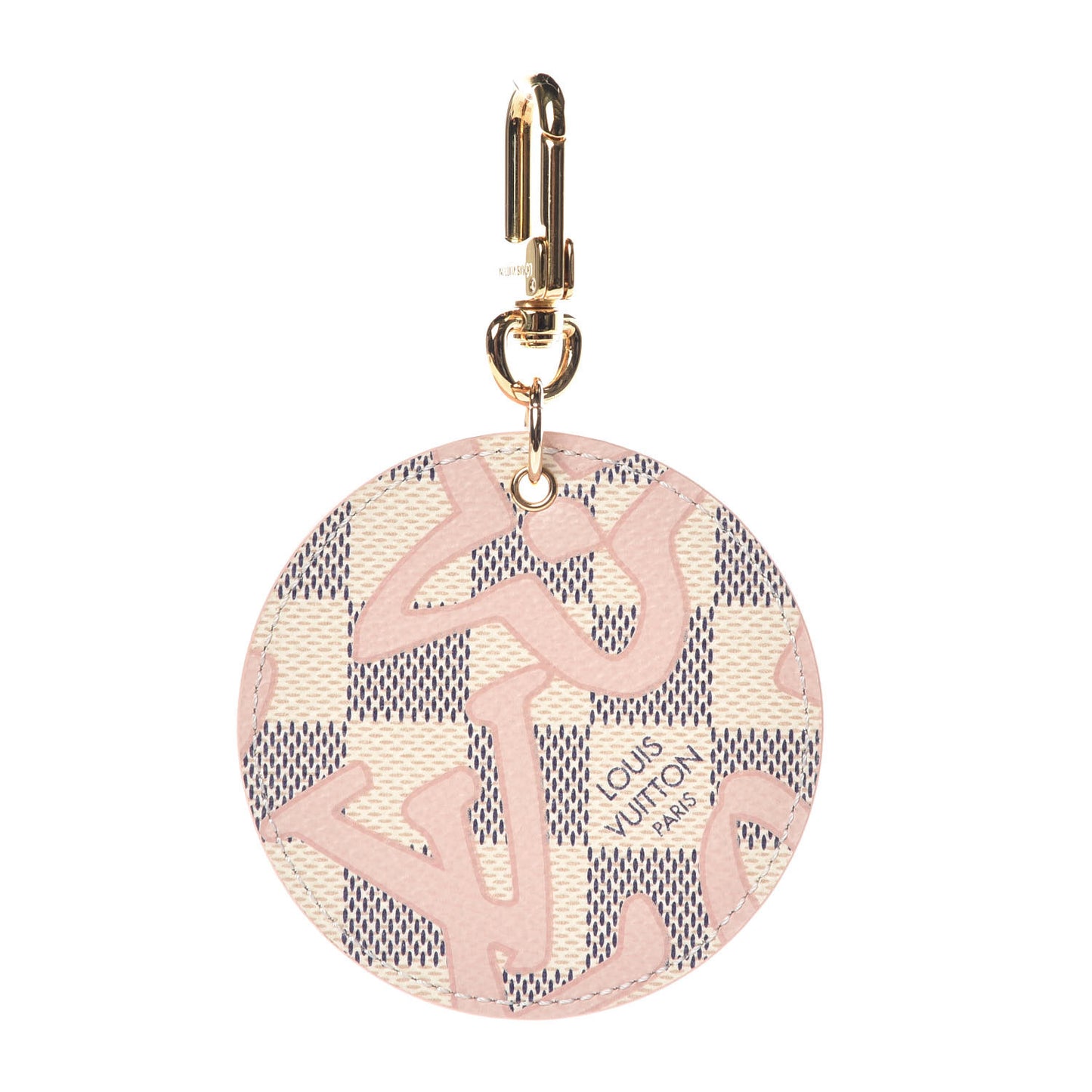 Damier Azur Tahitienne Bag Charm Key Ring