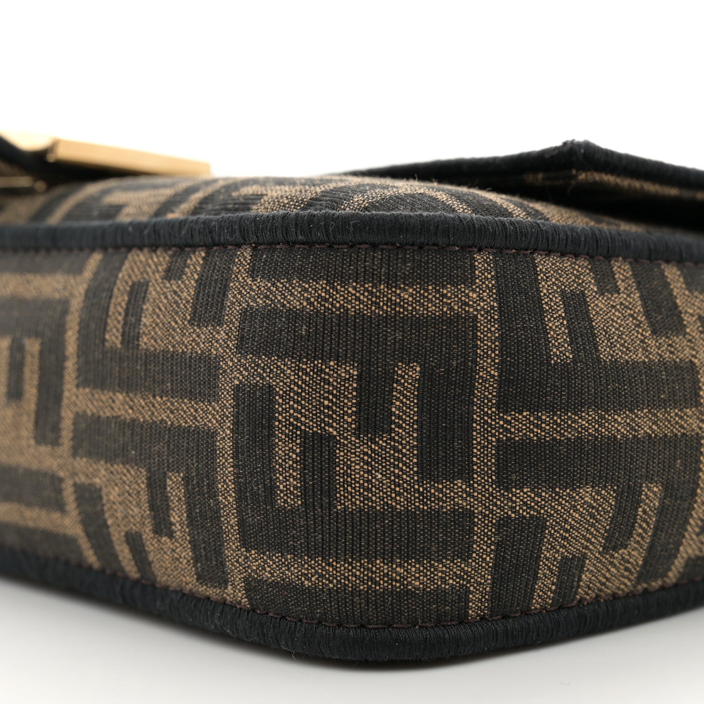 Fabric Jacquard FF 1974 Medium Baguette Tobacco Moro Black