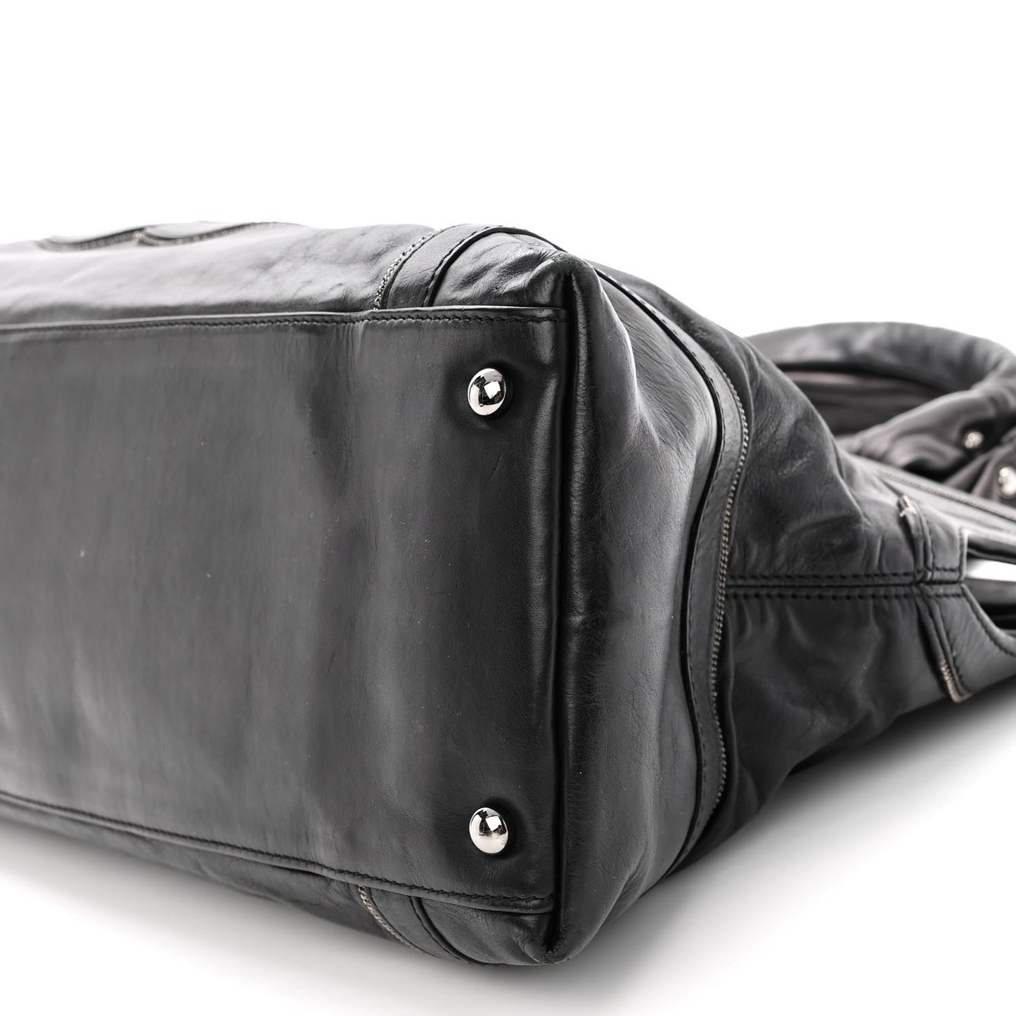 Lambskin East West Soho Shopper Black