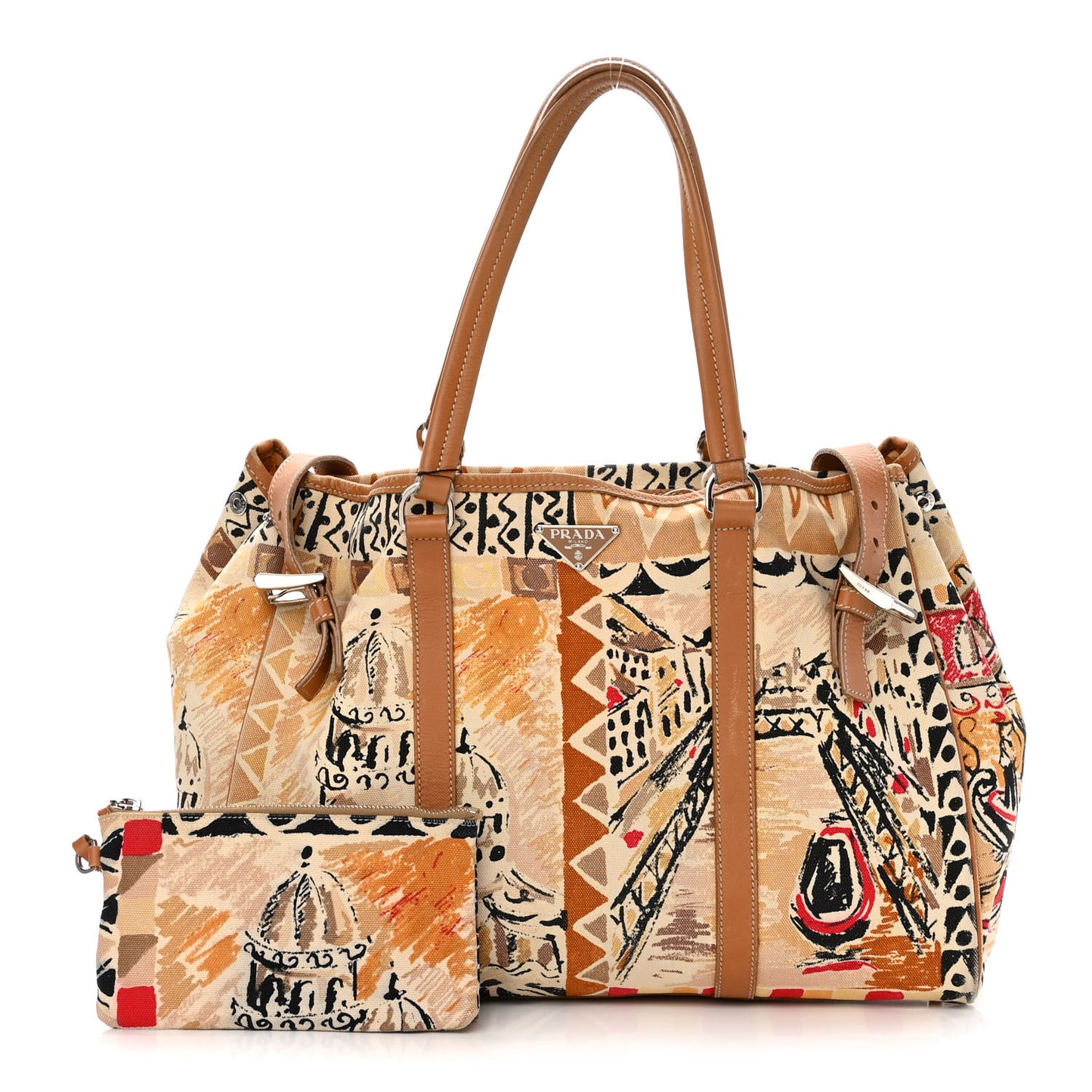 Canvas Canapa Stampata Tote Kaki Venezia