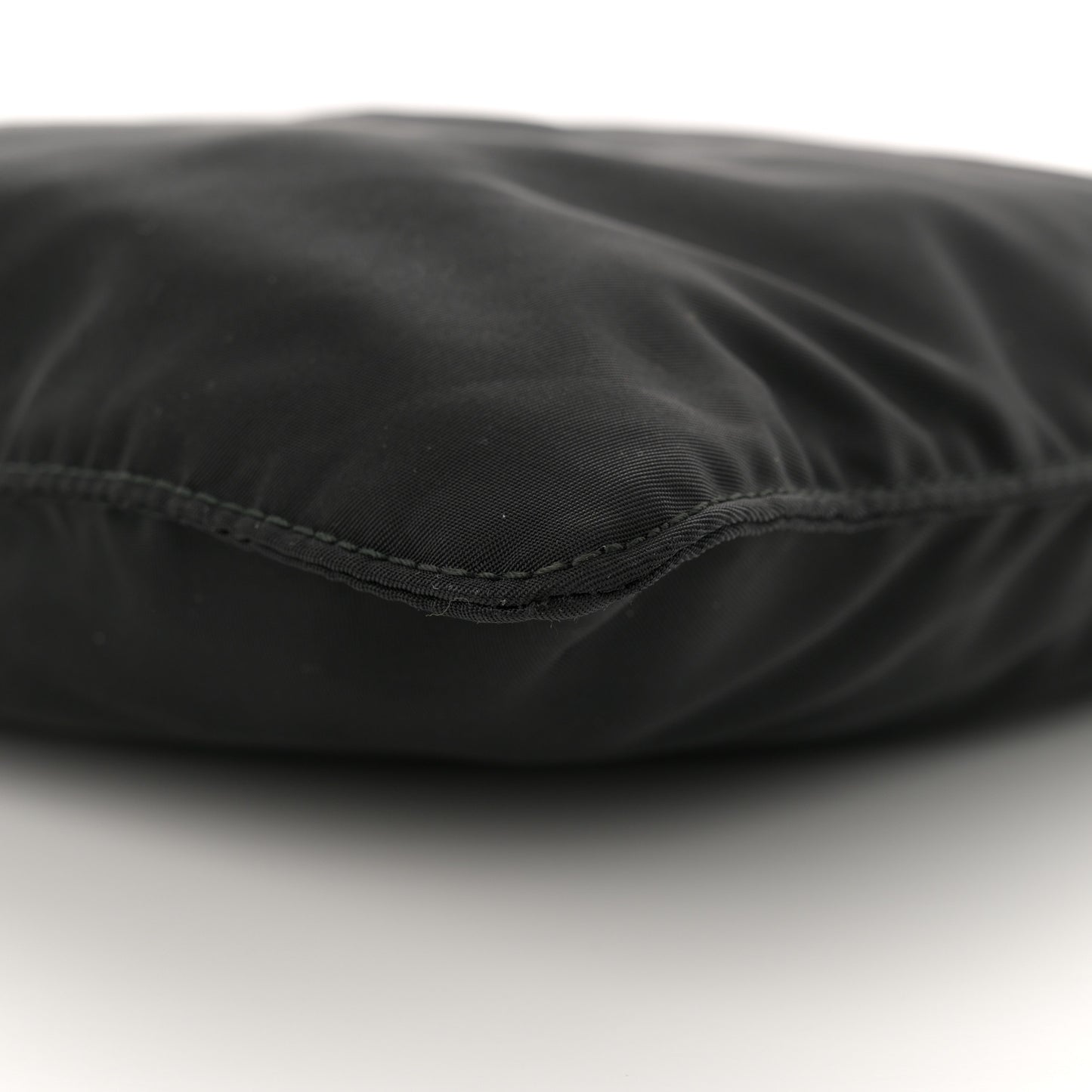 Tessuto Nylon Saffiano Flat Messenger Bag Black