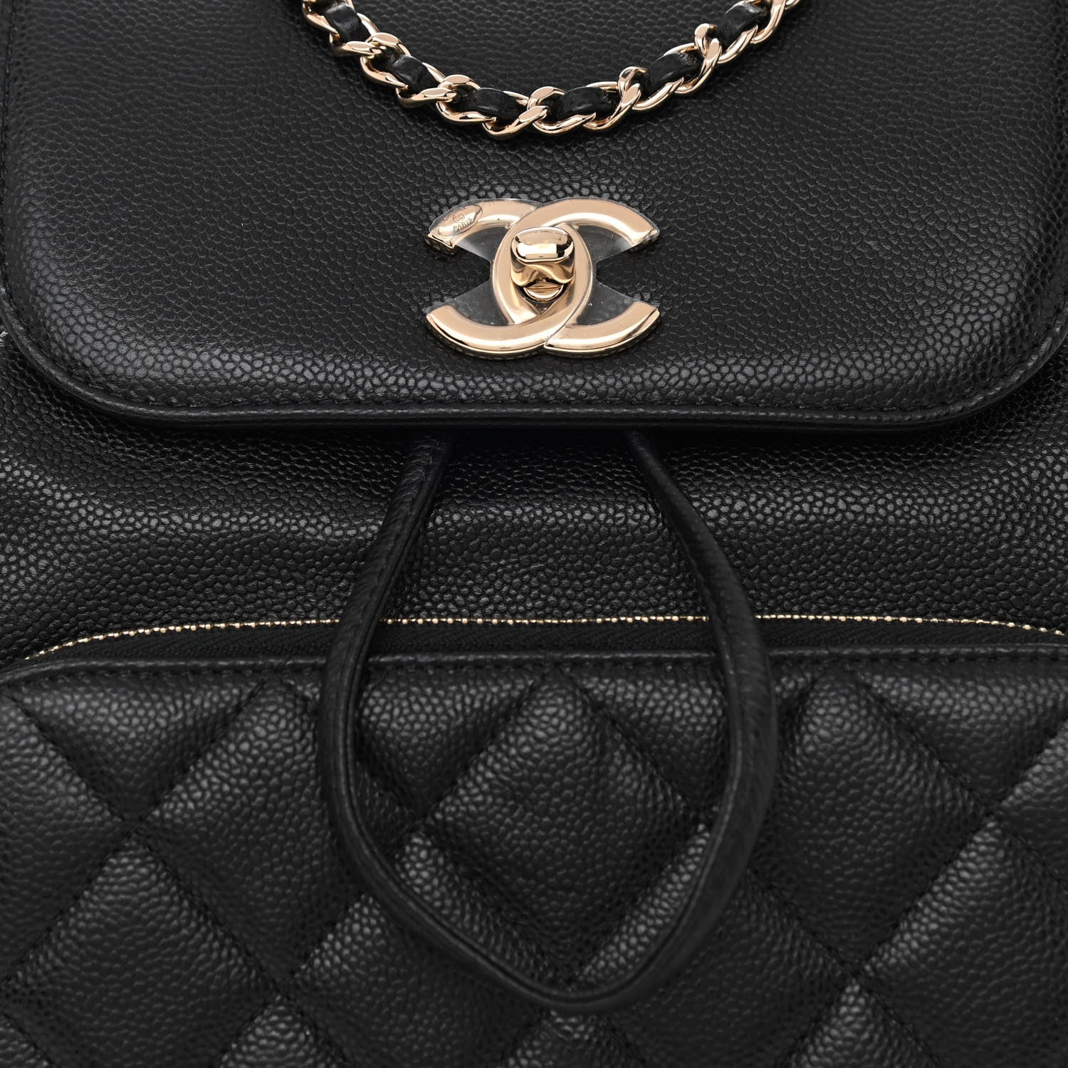 Chanel Caviar Quilted Business Affinity Backpack Black 8 of 11