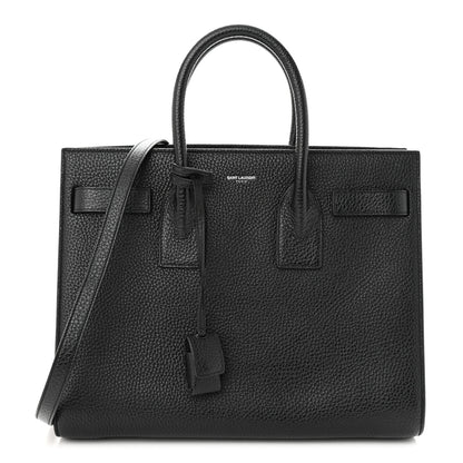 Saint Laurent Grained Calfskin Small Sac De Jour Black 1 of 10