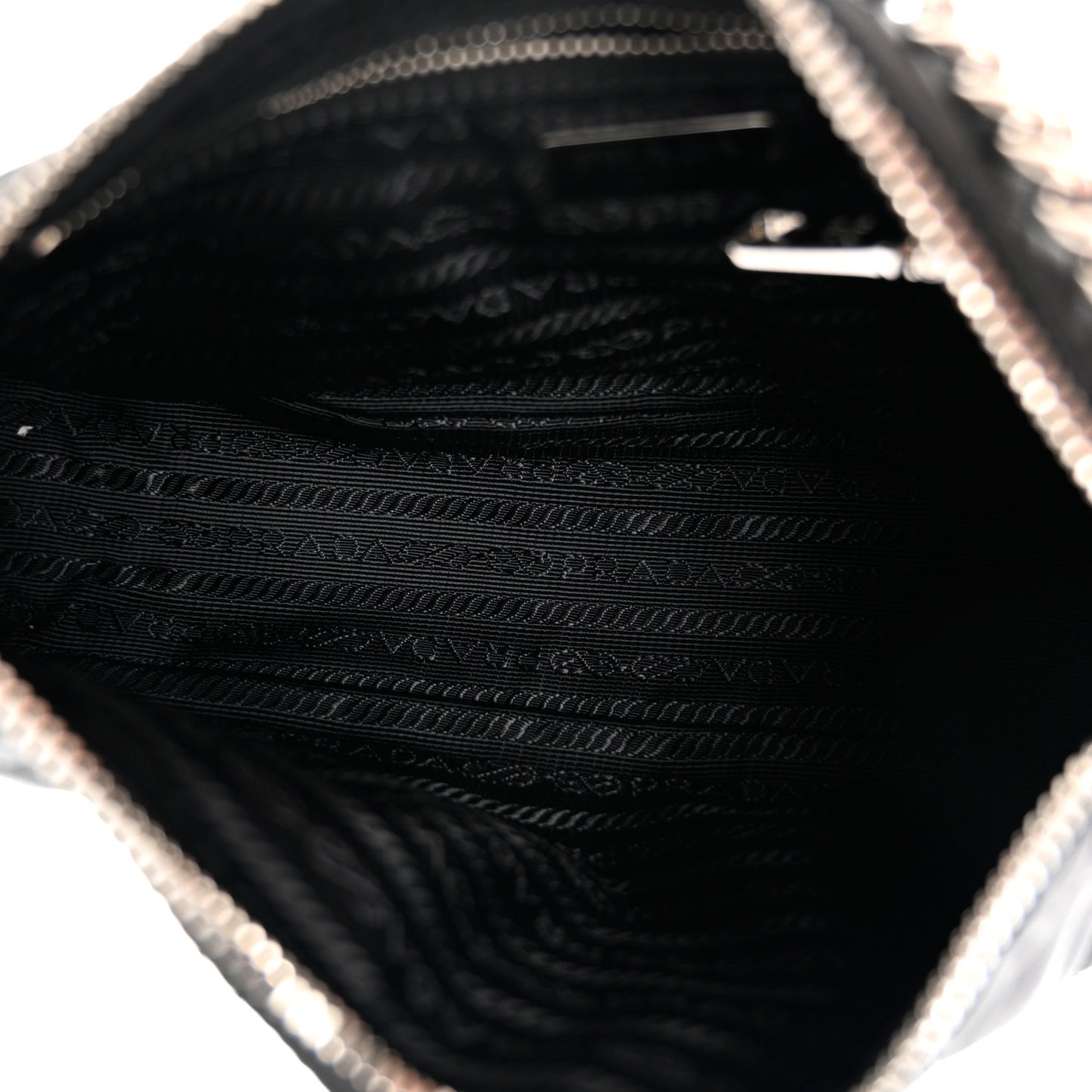 Nylon Tessuto Impuntu Quilted Crossbody Bag Black