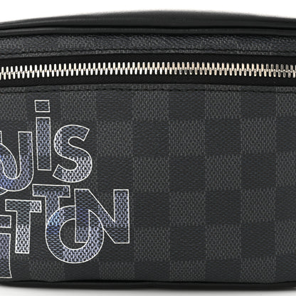 Louis Vuitton Damier Graphite Logo Campus BumBag Grey 8 of 11