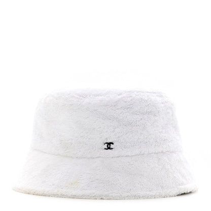 Chanel Terry Cloth CC Bucket Hat M White 3 of 9