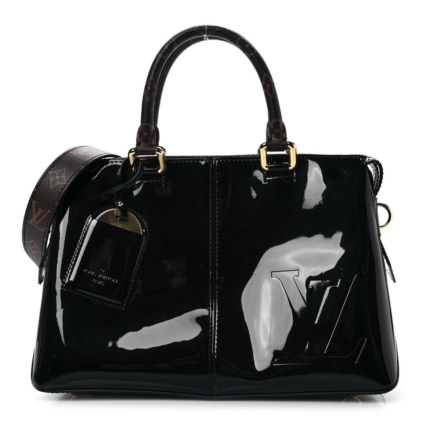 Louis Vuitton Patent Calfskin Miroir Tote Black 1 of 7