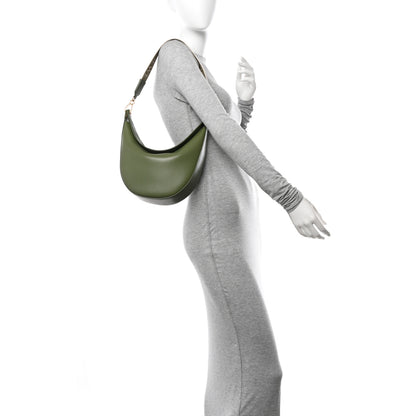 Loewe Satin Calfskin Jacquard Luna Bag Avocado Green 2 of 9