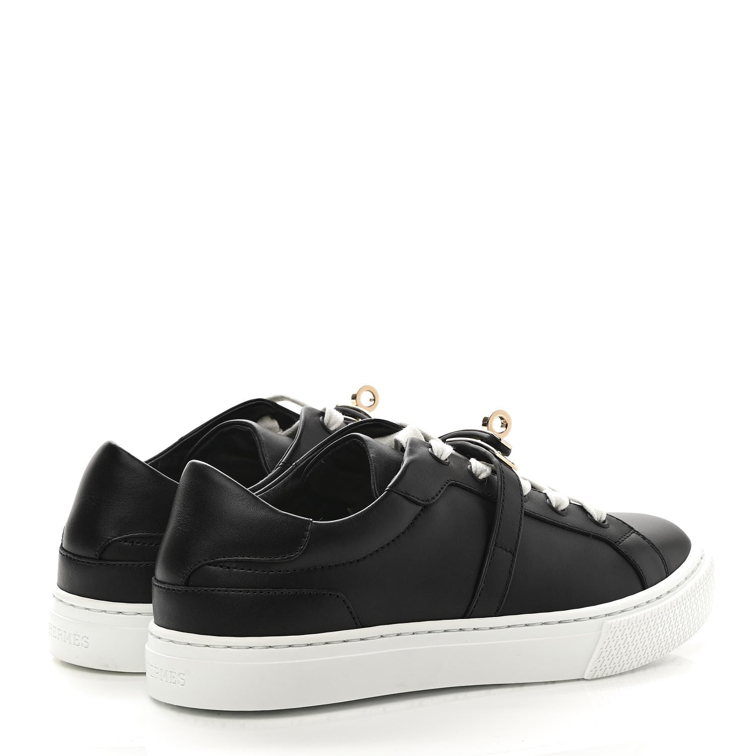 Hermes Calfskin Day Sneakers 35.5 Black 4 of 8