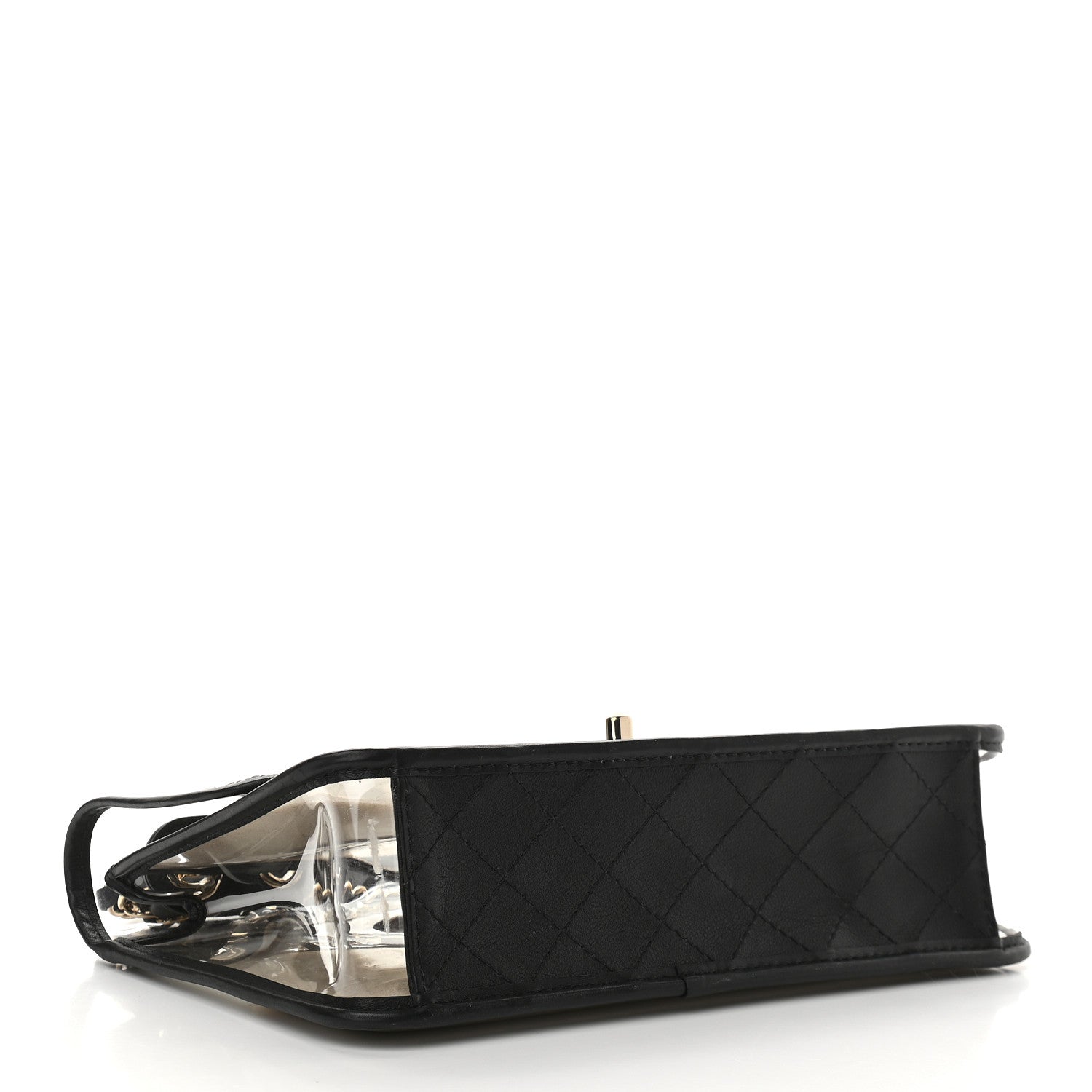 Chanel Lambskin PVC Medium Coco Sand Flap Black 4 of 9