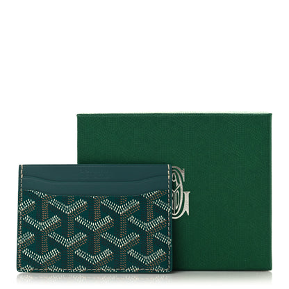 Goyard Goyardine Saint Sulpice Card Holder Green 7 of 7