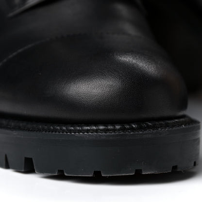 Christian Louboutin Calfskin Winter Spikes 70 Combat Boots 39.5 Black 8 of 15
