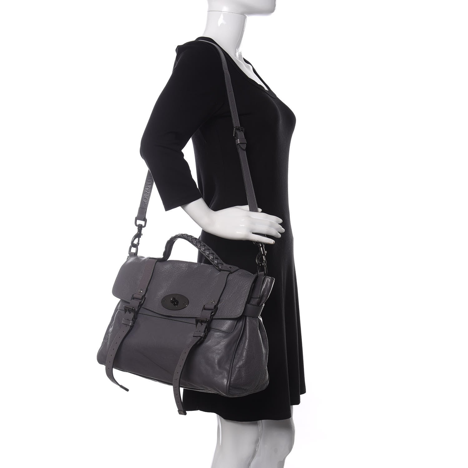 Mulberry Soft Buffalo Oversized Alexa Foggy Grey 2 of 21