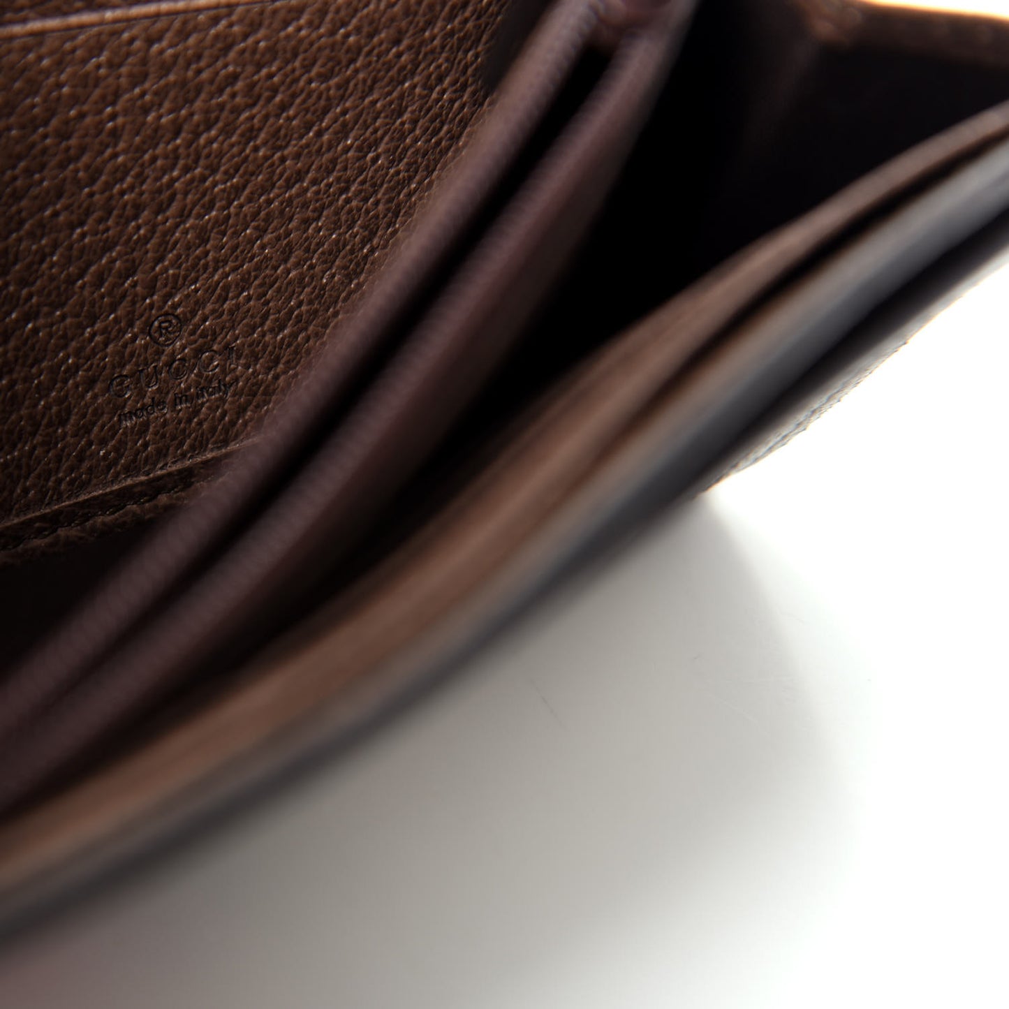 GG Supreme Monogram Web Ophidia Continental Wallet Brown