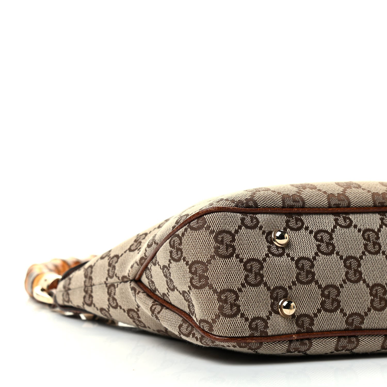 Gucci Monogram Bamboo Anita Top Handle Bag Brown 5 of 9