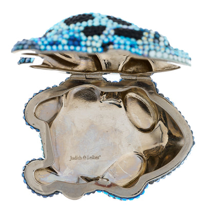 Judith Leiber Swarovski Crystal Frog Minaudiere Pill Box 8 of 9