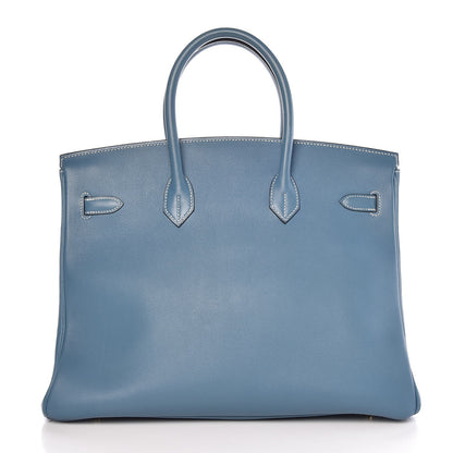 Hermes Gulliver Birkin 35 Blue Jean 5 of 33