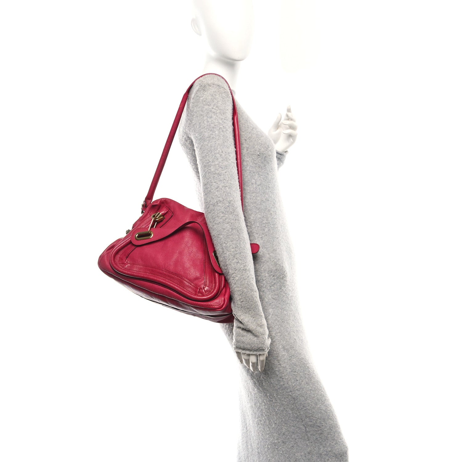 Chloe Calfskin Medium PARATY Cyclamen 2 of 9