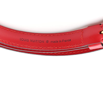 Louis Vuitton Calfskin 16mm Adjustable Shoulder Strap Red 3 of 3
