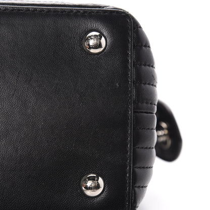 Fendi Shiny Nappa Trapuntata Small DotCom Click Top Handle Chain Satchel Black 9 of 11
