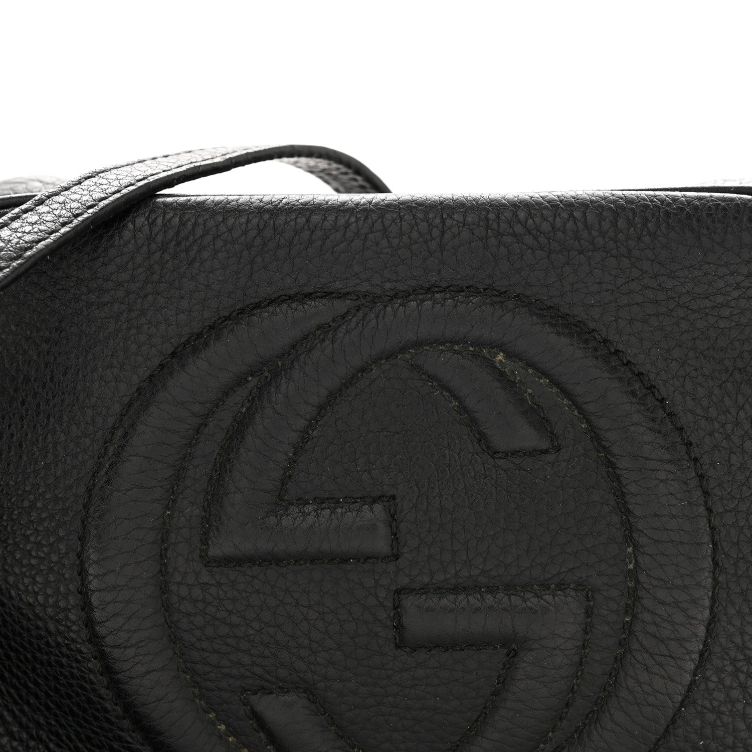 Gucci Pebbled Calfskin Small Soho Disco Bag Black 8 of 23