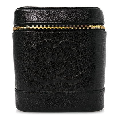 Chanel Caviar Vanity Cosmetic Case Black 1 of 14