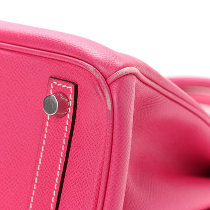 Hermes Epsom Candy Birkin 30 Rose Tyrien Rubis 12 of 21