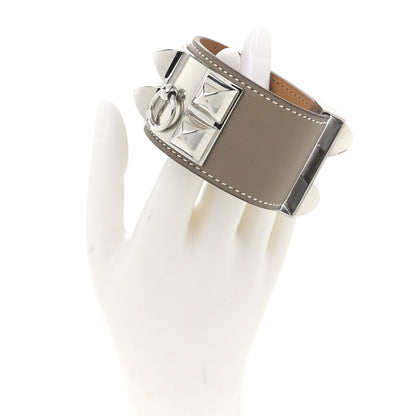 Hermes Swift Collier de Chien CDC Bracelet T2 Etoupe 2 of 5