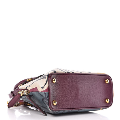 Burberry Prorsum Calfskin Printed Rain or Shine Small Bloomsbury Purple 5 of 16