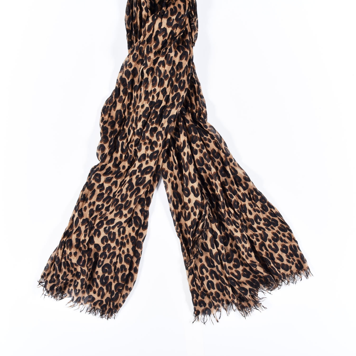 Louis Vuitton Cashmere Silk Leopard Etole Stole Marron 2 of 3