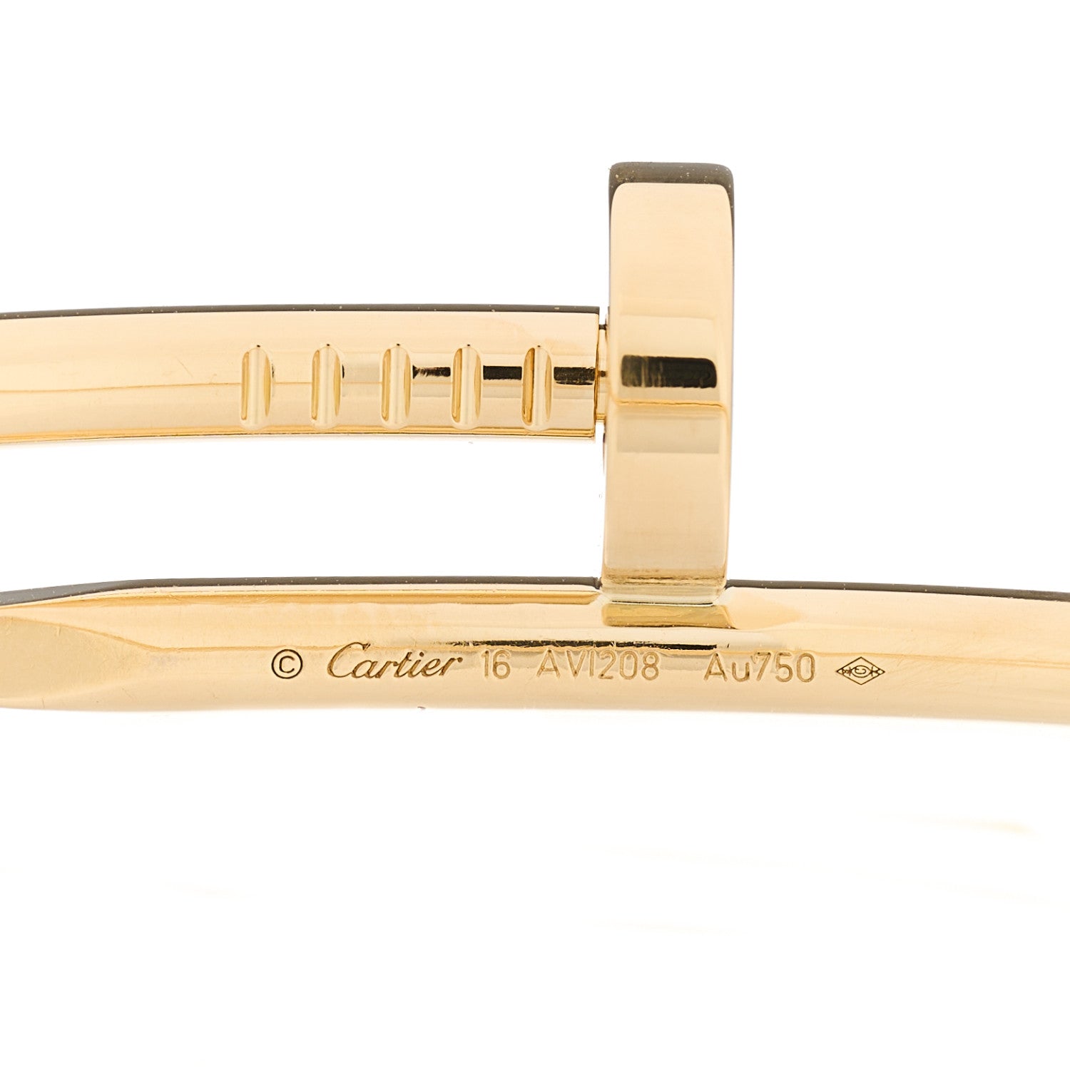 Cartier 18K Yellow Gold Juste Un Clou Bracelet 16 3 of 5