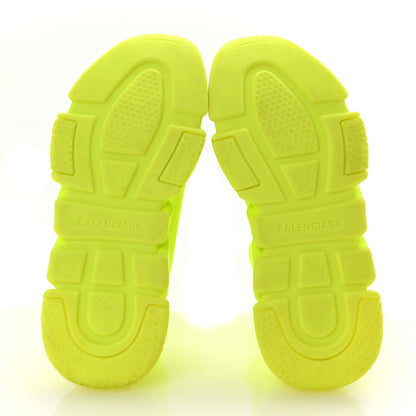 Balenciaga Neoprene Knit Womens Speed Clear Sole Sneakers 37 Yellow Fluo 6 of 10