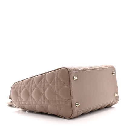 Christian Dior Lambskin Cannage Medium Lady Dior Warm Taupe 4 of 10