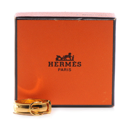 Hermes Belt Buckle Scarf Ring Gold Plated 7 of 7