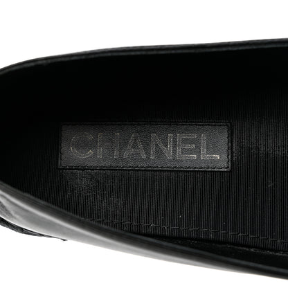 Chanel Lambskin Quilted CC Logo Espadrilles 41 Black 7 of 10