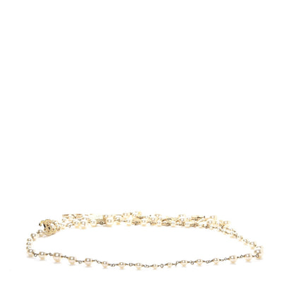 Chanel Pearl Charm Coco CC Belt Gold 3 of 11