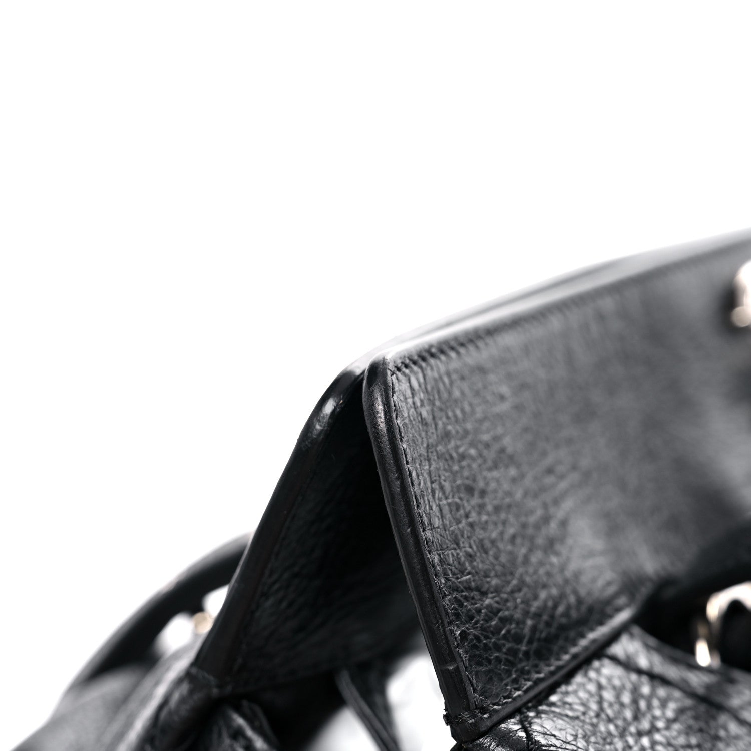 Chanel Glazed Calfskin Large On The Road Large Frame Tote Black 12 of 14