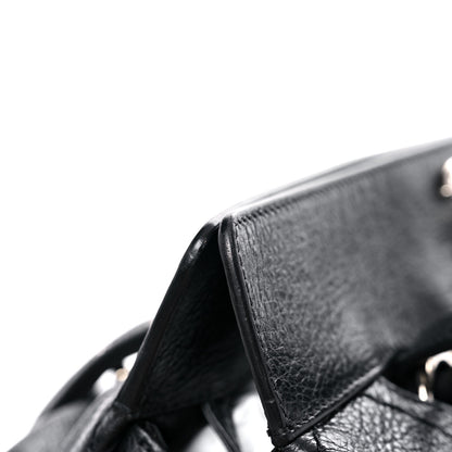 Chanel Glazed Calfskin Large On The Road Large Frame Tote Black 12 of 14