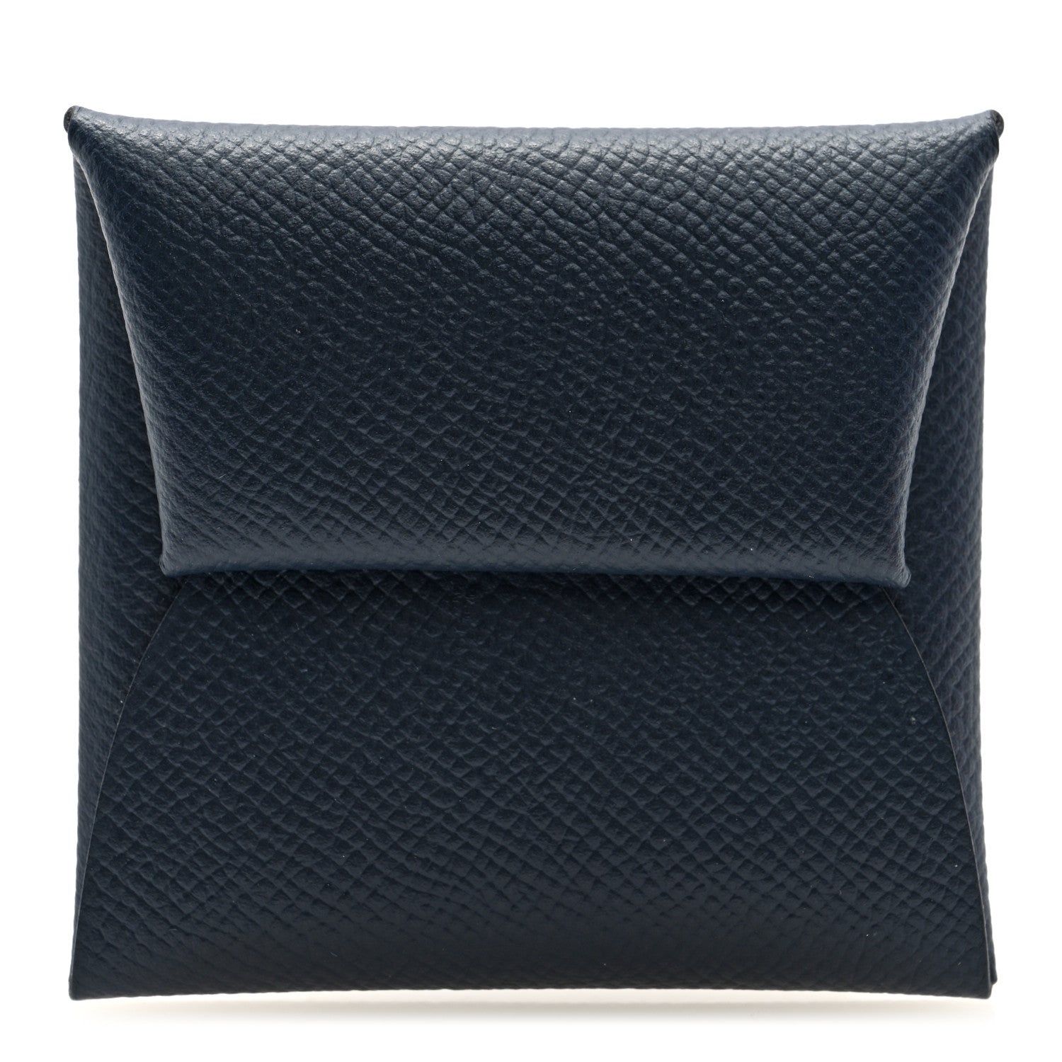 Hermes Epsom Verso Bastia Coin Purse Bleu Indigo Vert Amande